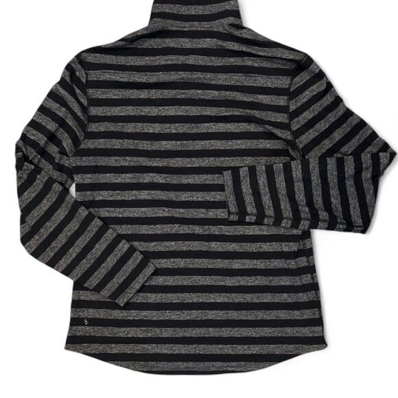 Lululemon Studio 1/2 Zip Pullover Asymmetrical Men’s M/L? Striped Sweater - Picture 2 of 6